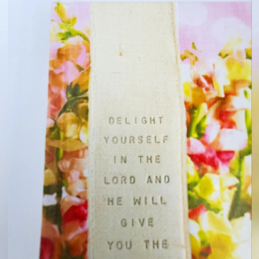 Scriptures & Quotes Journal Hardcover Notebook Flowers, Pink, Multicolor *READ*